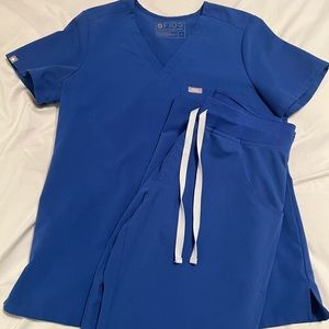 Figs Winning Blue Scrub Set S/S